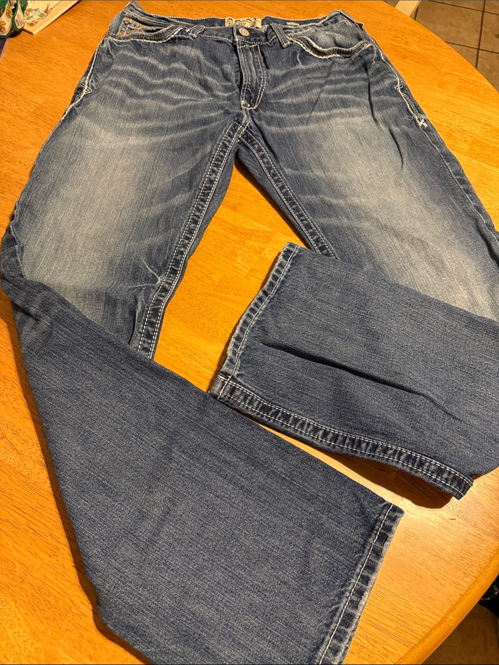 Ariat Men's Denim Bootcut Jeans in Faded Blue